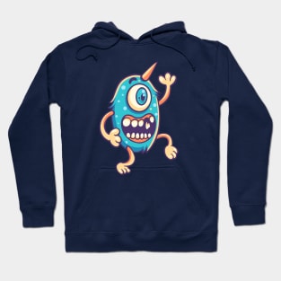 Blue Monster One Eye Hoodie